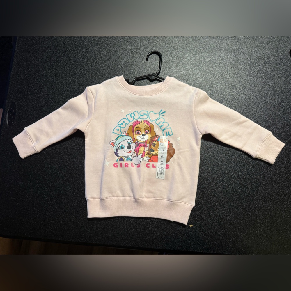 Jumping Beans Light Pink Paws Sweatshirt